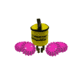 Powerflare PF-200 Softpack,  4 Safety Lights,Infrared LED,Yellow Bag,4 Batteries, Hot Pink Shell SP4Y-I-HP