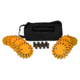 Powerflare PF-200 Softpack,  8 Safety Lights,Amber LED,Black Bag,8 Batteries, Orange Shell SP8BK-A-O