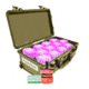Powerflare PF-200 Incident Command Pack - 24 Lights,Amber LED,Tan Case, 24 Batteries, Hot Pink Shell PFPACK24T-A-HP