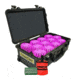 Powerflare PF-200 Incident Command Pack - 24 Lights,Amber LED,Black Case,24 Batteries,Hot Pink Shell PFPACK24BK-A-HP