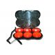 Powerflare Rechargeable PF-200R Safety Light Kit, Pack of 6 Units w/ CR123 Battery, Infrared LED, Orange Shell PF6P-210R-I-O