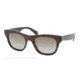 Prada JOURNAL PR04QS Sunglasses 2AU1X1-52 - Havana Frame, Brown Gradient Lenses
