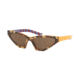 Prada MILLENNIALS PR12VS Sunglasses 4449L1-57 - , Brown Lenses