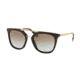 Prada PR13QSA Sunglasses DHO4S2-54 - Brown Frame, Light Blue Grad Light Brown Lenses