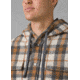 prAna Asgard Hooded Flannel Shirt, Camel, Small, 1964511-200-ST-S