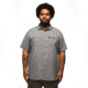 prAna Lost Sol Short Sleeve Shirt Slim Fit - Mens, Heather Grey, L, 1972351-020-SL-L