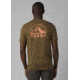 prAna Spire Heights T-Shirt, Peat Heather, Small, 1966681-300-SL-S
