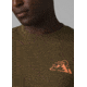 prAna Spire Heights T-Shirt, Peat Heather, Small, 1966681-300-SL-S