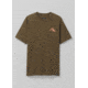 prAna Spire Heights T-Shirt, Peat Heather, Small, 1966681-300-SL-S