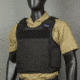 Premier Body Armor Eagle Tactical Vest w/ Level IIIA Soft Panels, Black, Small, EAGLE-Black-S