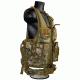 Sniper Tactical Multi Function Molle Plate Vest with Carrier for Bullet Clips/Bullets with Pouch, Camo Tan, ASVT01-TC