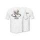 Primos Hunting Camo Oval Deer Short Sleeve Shirt - White, Extra Large 53507