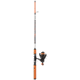 ProFISHiency 5ft High Vis Orange Micro Spinning Combo, Multicolor, PRO5SPINOG