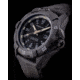 ProTek Carbon USMC Dive Watch, Carbon Case/Black Dial/Black Strap, One Size, PT1011