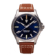 ProTek Titanium Field Watch, Titanium Case/Blue Dial/Dark Tan Strap, One Size, PT3003