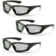 Pyramex Accurist Black Padded Frame/Light Gray Anti-Fog Lens, Pack of 3