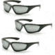 Pyramex Accurist Black Padded Frame/Silver Mirror Lens, Pack of 3