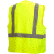 Pyramex Class 2 Solid Hi-Vis Safety Vest, Lime, Large, RVHL2910L