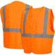 Pyramex Class 2 Solid Hi-Vis Safety Vest, Orange, Large, RVHL2920L