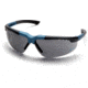 Pyramex Reatta Safety Glasses - Gray Lens, Blue-Charcoal Frame SNC4820D