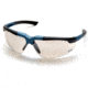Pyramex Reatta Safety Glasses - Indoor/Outdoor Mirror Lens, Blue-Charcoal Frame SNC4880D
