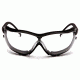 Pyramex V2G Safety Glasses - Clear Anti-Fog Lens, Black Frame GB1810ST