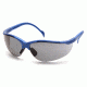 Pyramex Venture II Safety Glasses - Metallic Blue Frame, Gray Lens SMB1820S