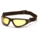 Pyramex XSG Safety Glasses - Amber Anti-Fog Lens, Black Frame GB4030ST