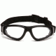 Pyramex XSG Safety Glasses - Clear Anti-Fog Lens, Black Frame GB4010ST