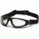 Pyramex XSG Safety Glasses - Clear Anti-Fog Lens, Black Frame GB4010ST
