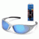 Pyramex Zone II Safety Eyewear - Ice Blue Mirror Lens, Silver Frame SS3365E3