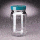 Qorpak Standard Bottles, Wide Mouth, Qorpak 7974 With Fluoropolymer Resin-Lined Green Thermoset Cap