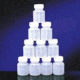 Qorpak Round Bottles, High-Density Polyethylene, Wide Mouth 7320G