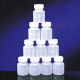 Qorpak Round Bottles, High-Density Polyethylene, Wide Mouth 7354G