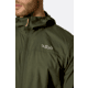 Rab Windgather Hooded Jacket - Mens, Army, Extra Large, QWS-84-ARM-XLG