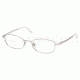 Ralph Lauren RL 5051 Eyeglasses Styles Shiny Silver Frame w/Non-Rx 51 mm Diameter Lenses, 9001-5117