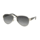 Ralph Lauren RL7047Q Sunglasses 9001T3-58 - Silver Frame, Gradient Grey Polar Lenses