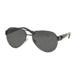 Ralph Lauren RL7047Q Sunglasses 900387-58 - Shiny Black Frame, Gray Lenses