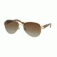 Ralph Lauren RL7047Q Sunglasses 9116T5-58 - Shiny Pale Gold Frame, Gradient Brown Polar Lenses