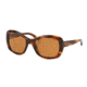 Ralph Lauren RL8132 Sunglasses 500773-55 - Stripped Brown Havana Frame, Brown Lenses