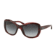 Ralph Lauren RL8132 Sunglasses 55228G-55 - Stripped Red Havana Frame, Grey Gradient Lenses