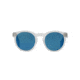 Ralph Lauren RL8146P Sunglasses 500256-49 - Sandblast Crystal Frame, Azure Mirror Blue Lenses
