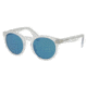 Ralph Lauren RL8146P Sunglasses 500256-49 - Sandblast Crystal Frame, Azure Mirror Blue Lenses