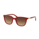 Ralph RA5206 Sunglasses 150713-51 - Red Frame, Dark Brown Gradient Lenses