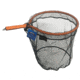 Ranger Floating Kayak Net Orange 8in handle, 18inx18in hoop size 24in net depth, rubber coated hook free treated, WKNO