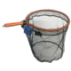 Ranger Floating Kayak Net Orange 8in handle, 18inx18in hoop size 24in net depth, rubber coated hook free treated, WKNO