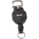 Rapala Retractable Laynard, 36in Cord Length, 10 oz Hang Weight Capacity, 360 Degree Rotating Carabiner Clip, Quick Release, RL5
