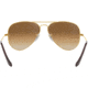 Ray-Ban Aviator Large Metal RB3025 Sunglasses, Arista Crystal Brown Gradient, RB3025 001/51-5514