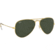Ray-Ban Aviator Large Metal RB3025 Sunglasses, Arista Frame, Crystal Green 55 mm Lenses, W3234-5514
