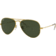 Ray-Ban Aviator Large Metal RB3025 Sunglasses, Arista Frame, Crystal Green 55 mm Lenses, W3234-5514